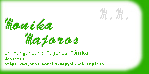 monika majoros business card